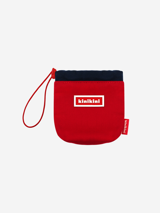 ORIGINAL COLOR BLOCK POOP POUCH-RED(파우치)