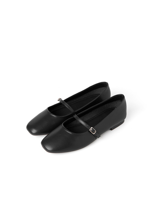 COMELY MARY JANE FLAT(Black)
