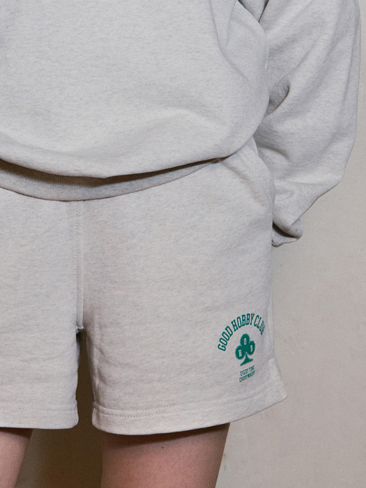 [단독]G.H.C WOMEN HALF SWEAT PANTS_OATMEAL