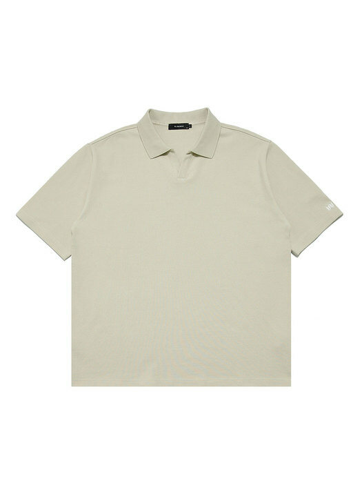 PQ 오픈카라 티셔츠 PQ OPEN COLLAR T-SHIRTS
