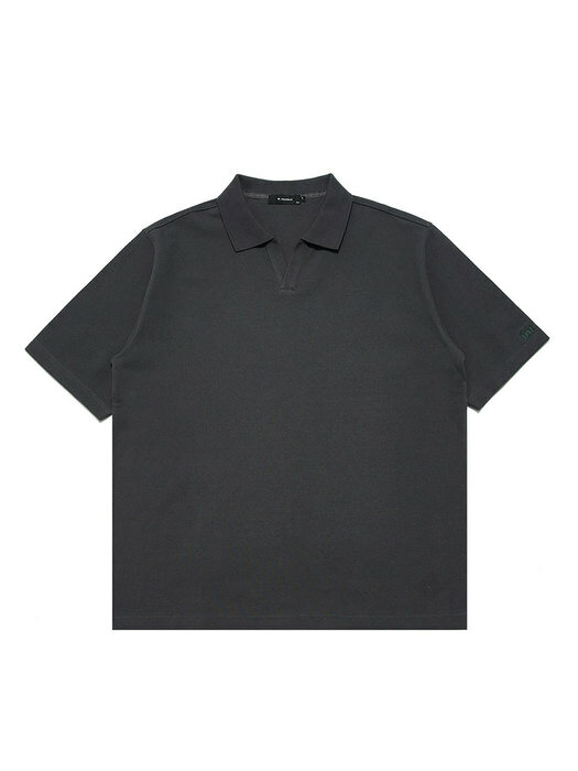 PQ 오픈카라 티셔츠 PQ OPEN COLLAR T-SHIRTS