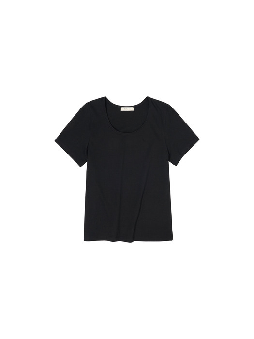 SITP5063 U-neck T-shirt_Black