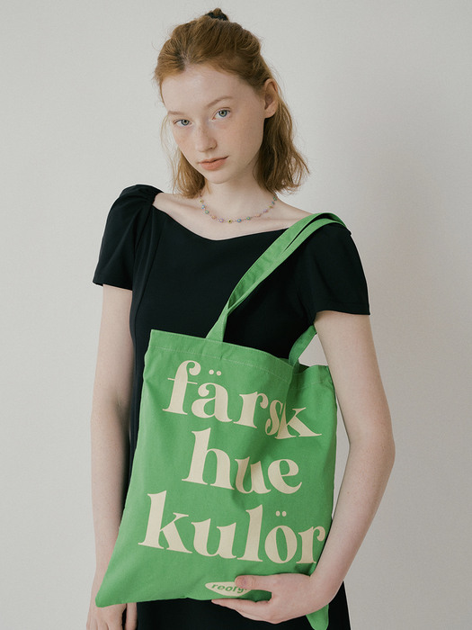 FSK PRINTING ECO BAG LIGHT GREEN