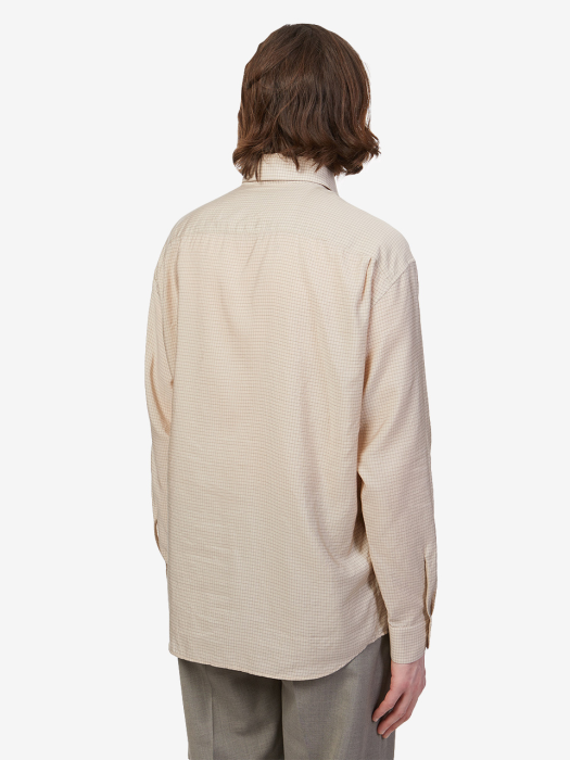 Lemaire르메르][MEN] 22SS REGULAR COLLAR SHIRT NUDE