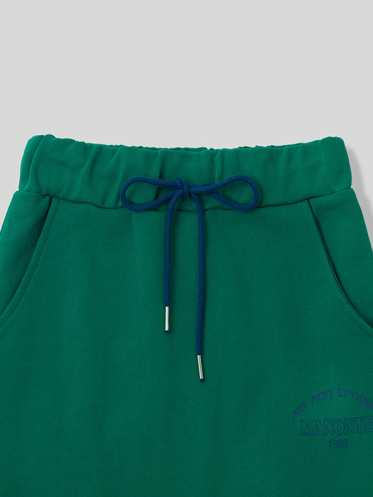 1980 sweat skirt (green)