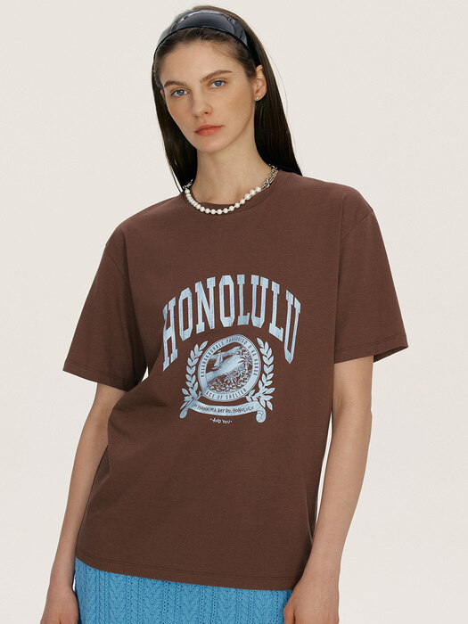 [N]HONOLULU City artwork T-shirt (4color)