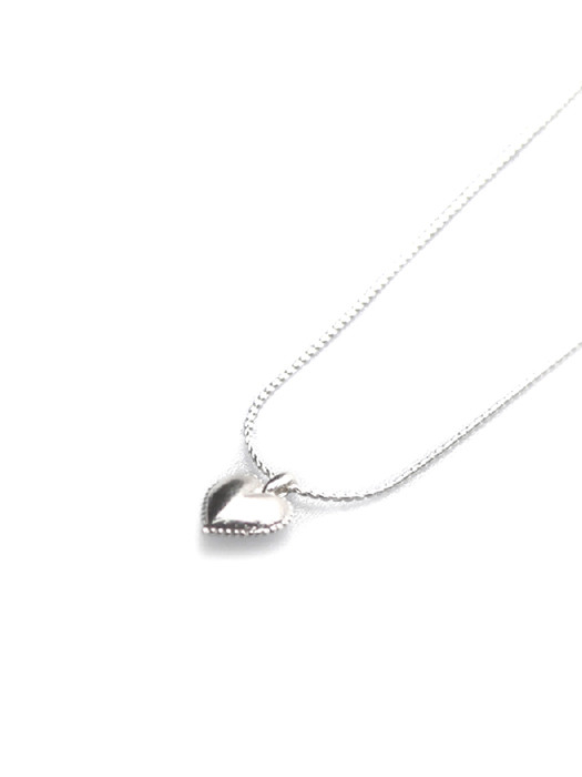 [단독][2SET] TLH777 SILVER925 heart necklace+earrings SET