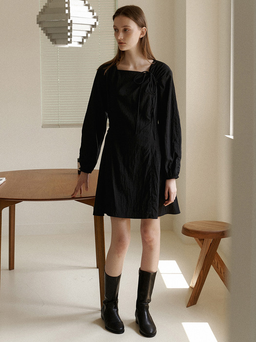 4.58 String mini dress (Black)