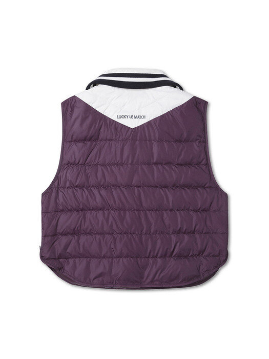 Knit-collar Down Vest (for women)_QWUCX22656PPD