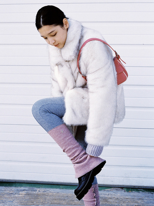 시눈]HEAVY MIX FUR JACKET (2COLORS)