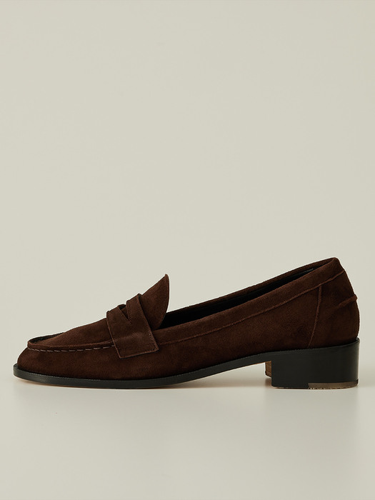 Jane Signature Loafer_Suede Brown