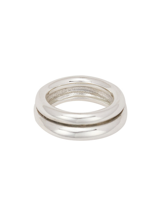Double donut ring(silver)