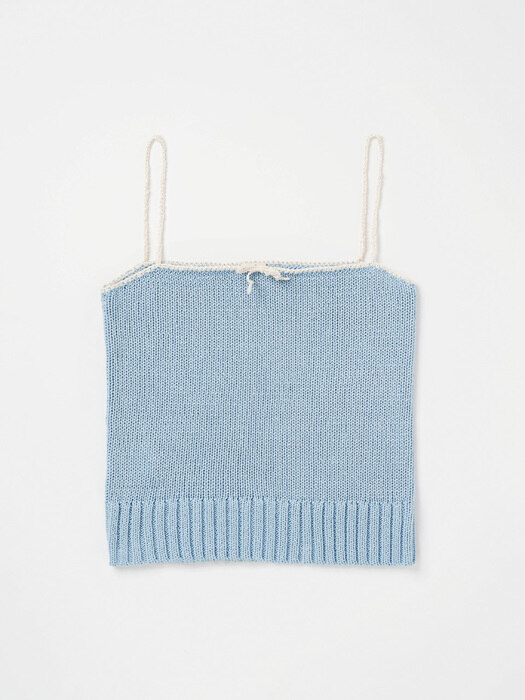 [단독] Via Rina string knit top