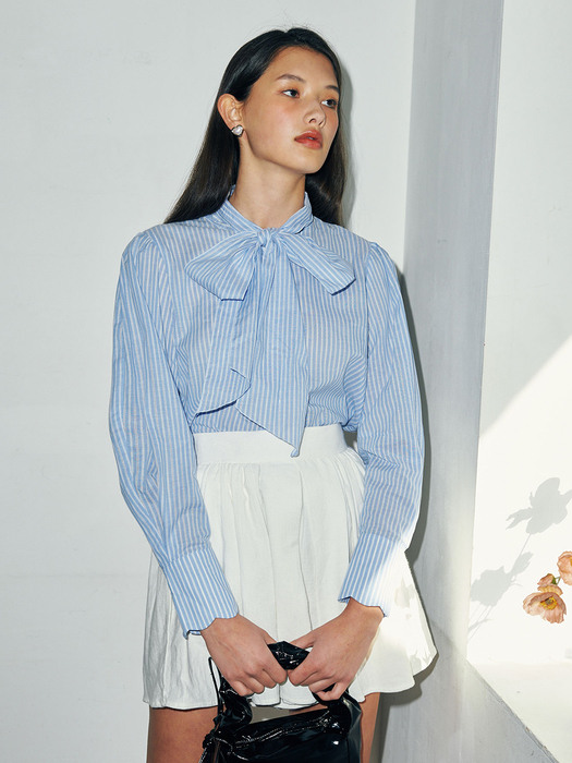 SUZY TIE BLOUSE_L.BLUE (EEOO1BLR04W)