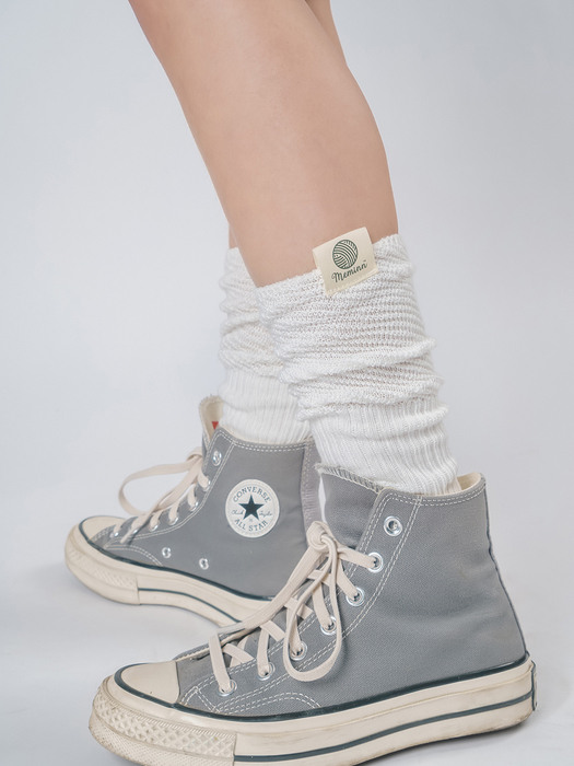 [선물포장]cottonmix  knee socks 4colors