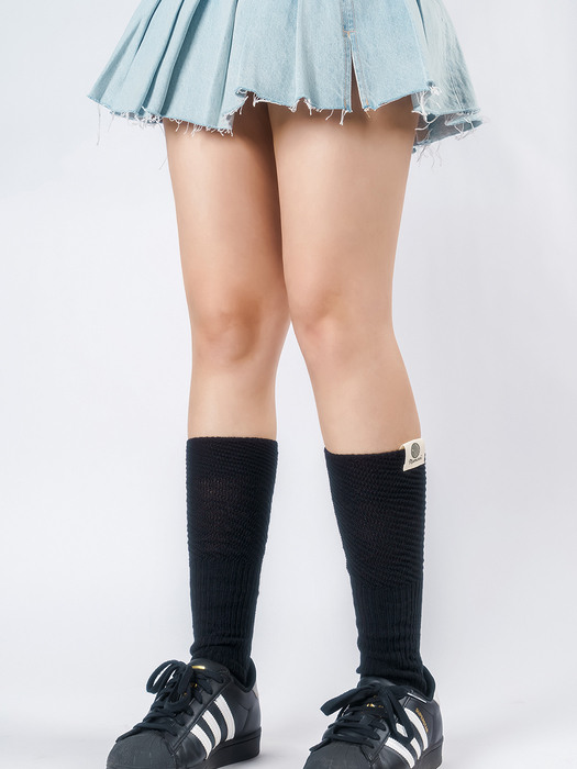 [선물포장]cottonmix  knee socks 4colors