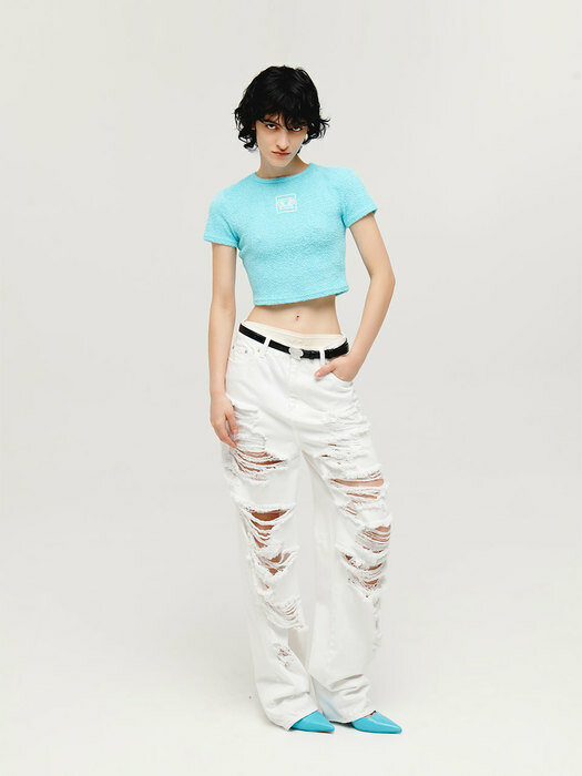 CROPPED TOP (SKY BLUE)