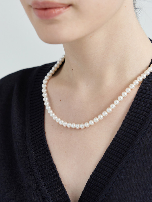 Graceful Pearl Necklace (6mm)