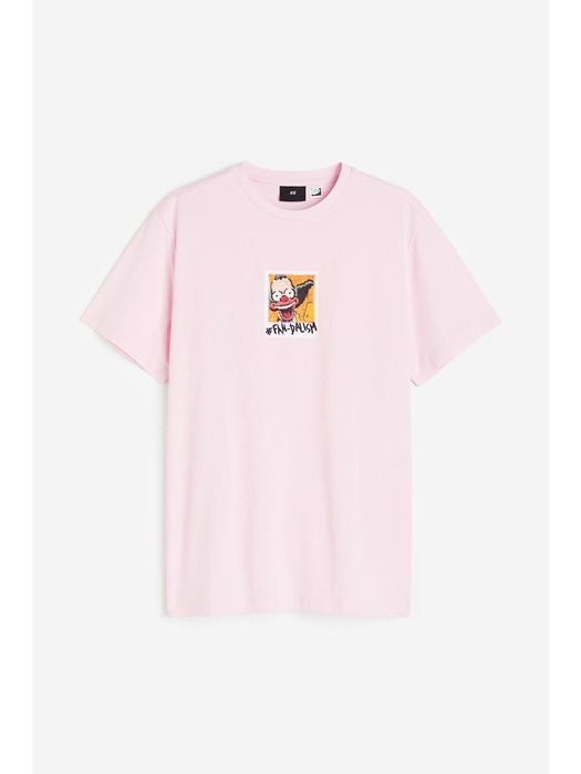 레귤러핏 티셔츠 핑크/심슨 가족 0973277050