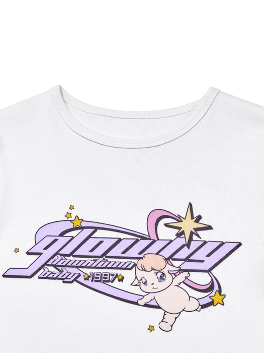 GLOWNY글로니]DOWNTOWN BABY TEE ver.2(LAVENDER)