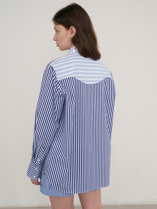 Amalfi Stripe Shirt (Blue Sky)