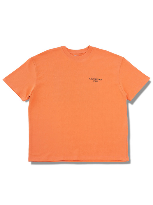 Super lukk Tee_orange 오버핏 티셔츠 