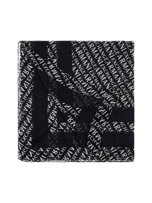 AX 여성 로고 패턴 레이온 스톨_블랙(A423376500)