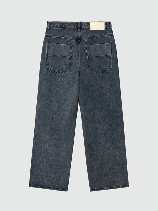 Mid Rise Wide Jeans DCPT027STNGRBlue