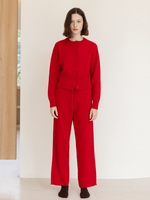 Softly Knit Pants (red)