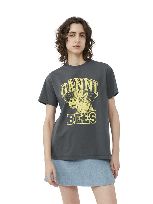 RELAXED BEE T-SHIRT T3639 490 VOLCANIC ASH
