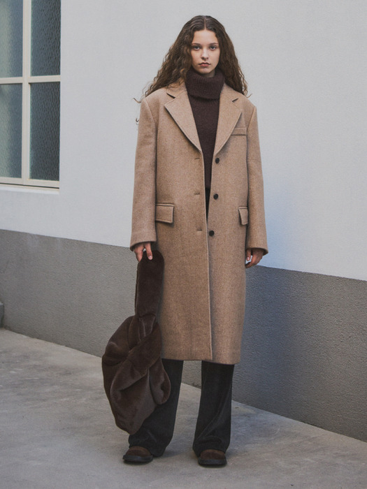 Classic Wool Overfit Coat _CTO105(Beige)