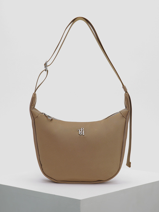 TRM Recycled Nylon Hobo Bag A.BROWN