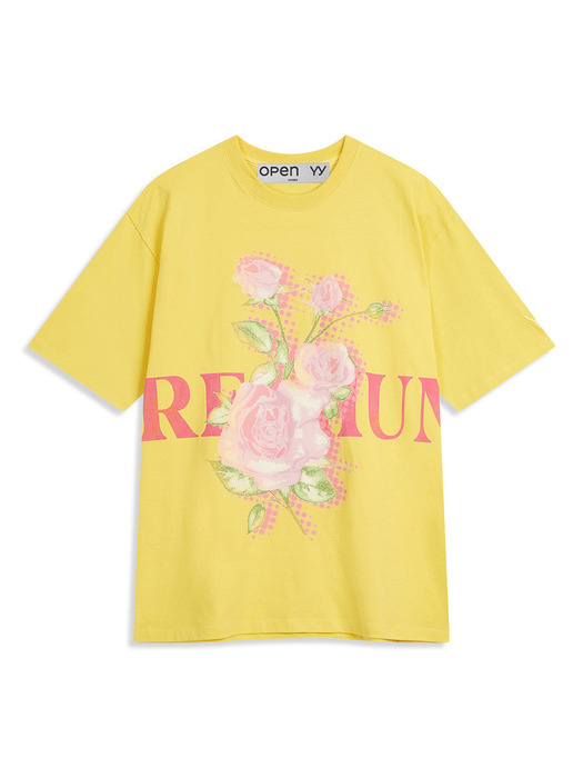 PREMIUM ROSE TEE, YELLOW