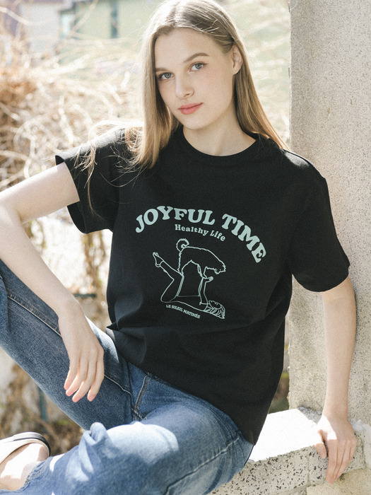 Joyful Time T-Shirts [BLACK]