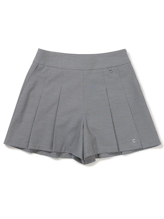 [24SS clove] Houndstooth Skirtpants (Grey)
