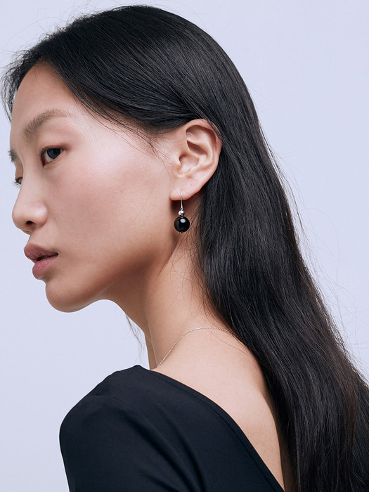 onyxball earrings
