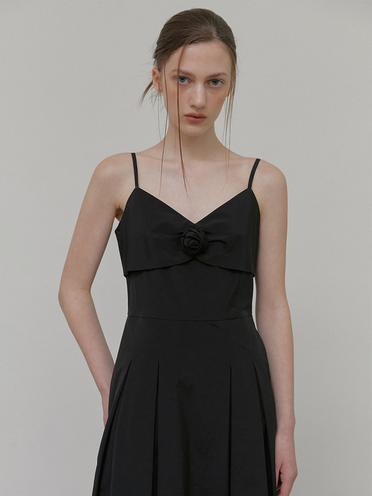 Slip Corsage Dress, Black