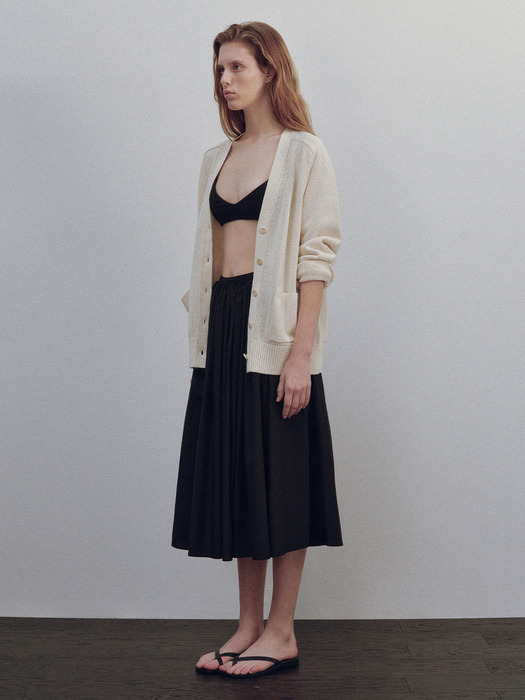 Serto gathered skirt (Black)