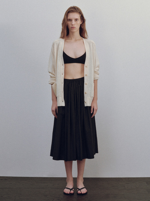 Serto gathered skirt (Black)