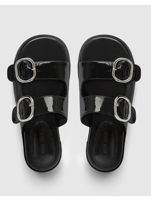 Big Buckle 2strap W Slide _Black 3type