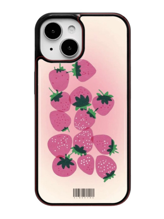 strawberry vine blusher Epoxy Phone Case 아이폰 갤럭시 에폭시 케이스