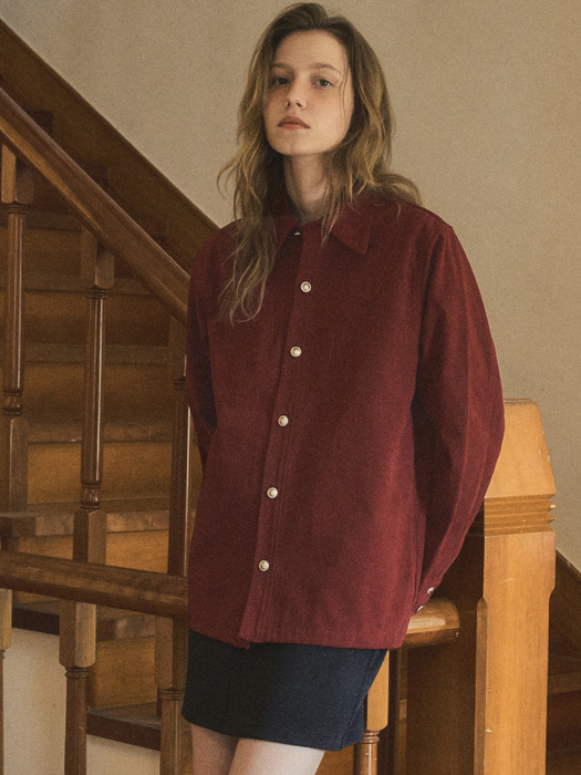 western pitch shirt_Burgundy