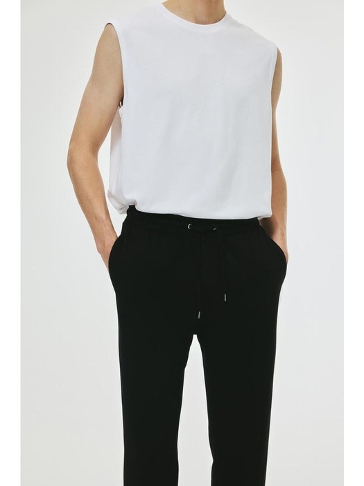 레귤러핏 스웨트 팬츠 블랙 1200760001