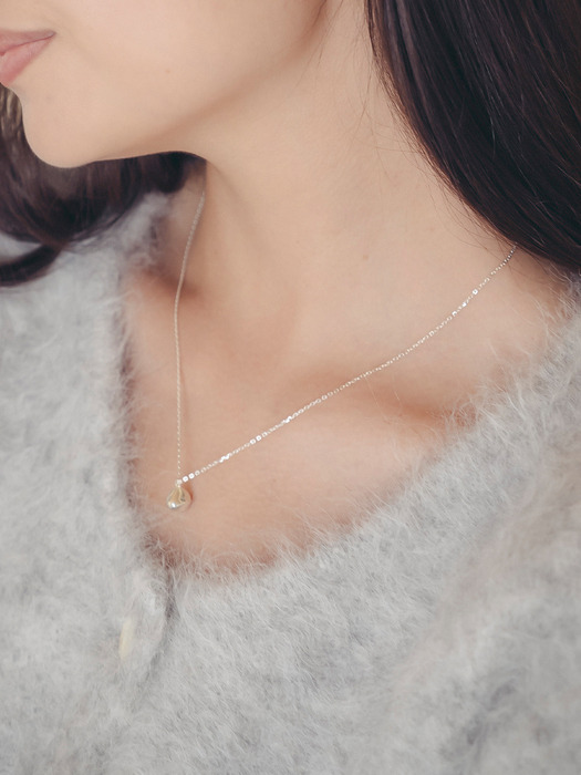 SW4066 Long drop necklace_Silver - Image 2