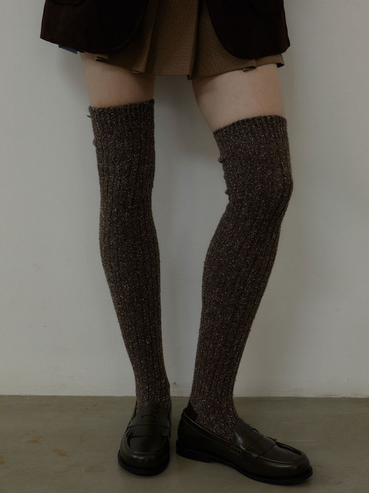 Ribbed Wool Over Knee Socks_3COL (L244MSC010)