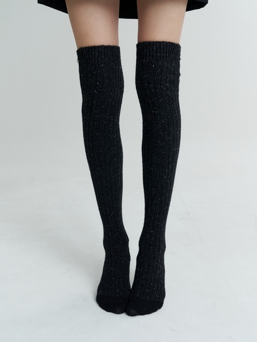 Ribbed Wool Over Knee Socks_3COL (L244MSC010)