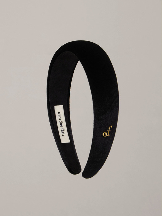 OF VELVET HAIRBAND_BLACK