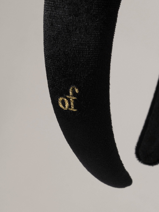 OF VELVET HAIRBAND_BLACK