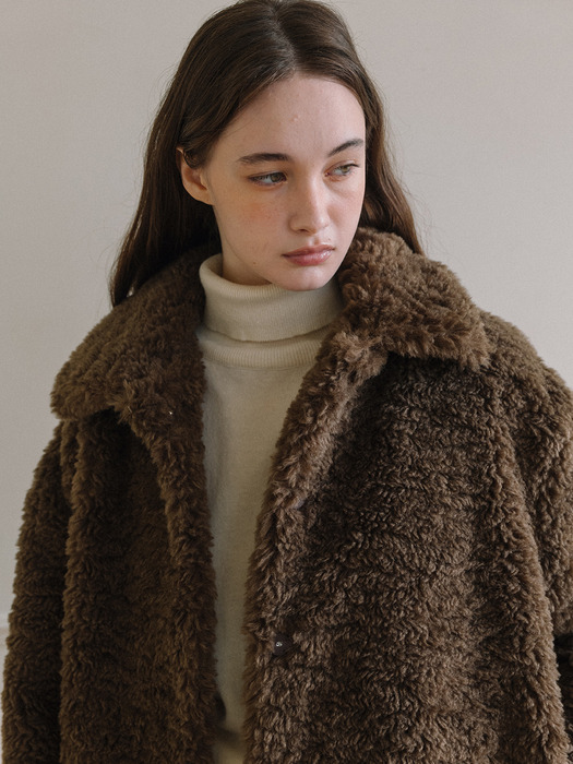 Collar Fur Mustang - Brown