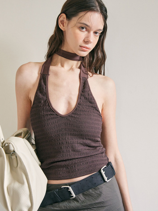 Colin scarf bikini_chocolate